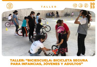 Taller: “Biciescuela: Bicicleta segura para infancias, jóvenes y adultos ”, lunes, 16:30 a 18:00 hrs, Todo Marzo, en CDC Los Chocolates.