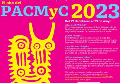 Convocatoria “El ABC del PACMyC 2023”, 27 de feb al 29 de mayo.