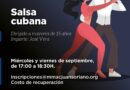 Salsa cubana, miércoles y viernes de septiembre 17:00 a 18:30 hrs MMAC