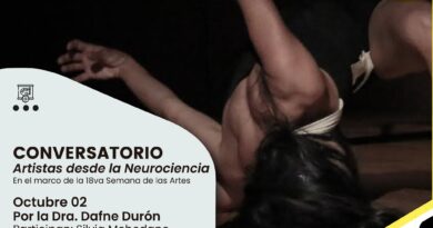 Conversatorio “Artistas desde la neurociencia”, lunes 02 de octubre 16:00 hrs
